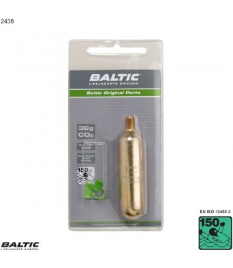 38g CO2 Cylinder m. clips - BALTIC 2438